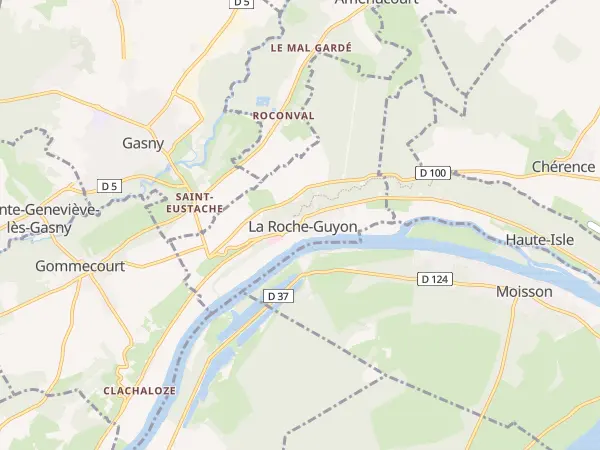 Plan de La Roche-Guyon