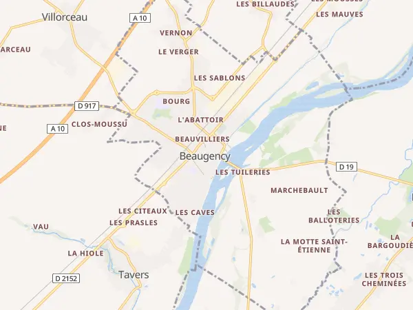Plan de Beaugency