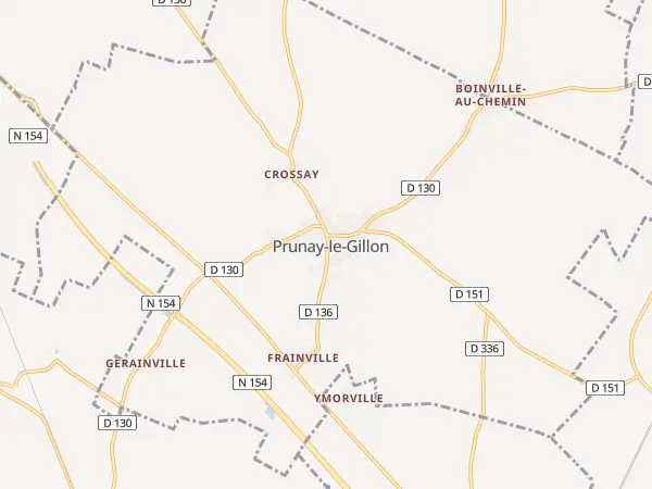 Plan de Prunay-le-Gillon