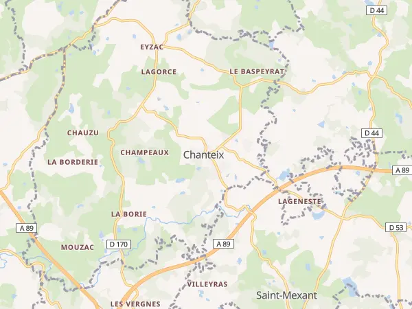 Plan de Chanteix