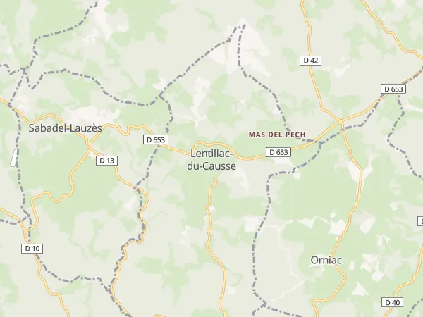 Plan de Lentillac-du-Causse