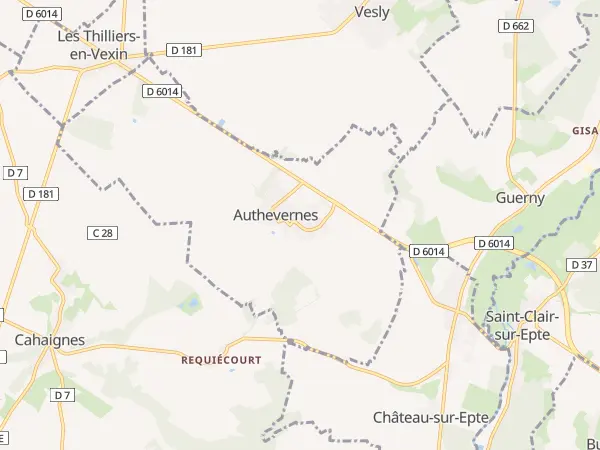 Plan de Authevernes