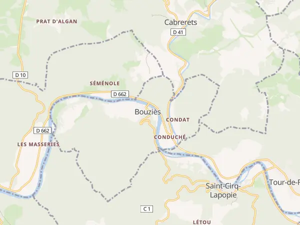 Plan de Bouziès