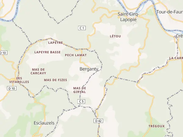 Plan de Berganty