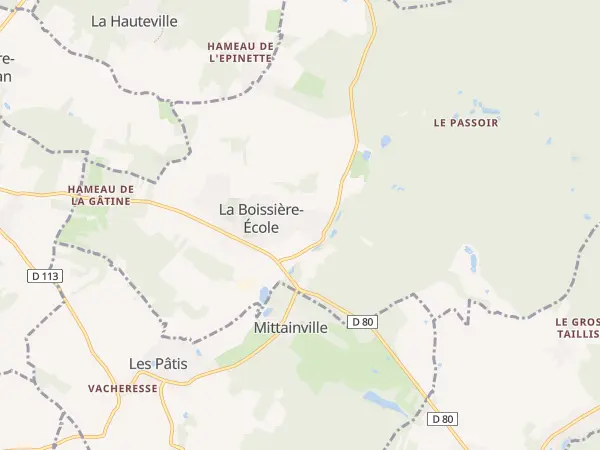 Plan de La Boissière-École