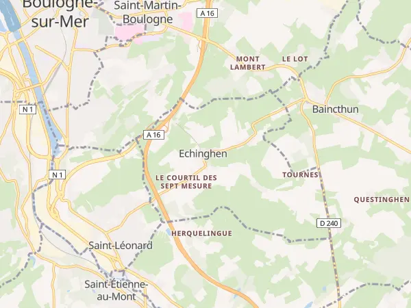 Plan de Echinghen