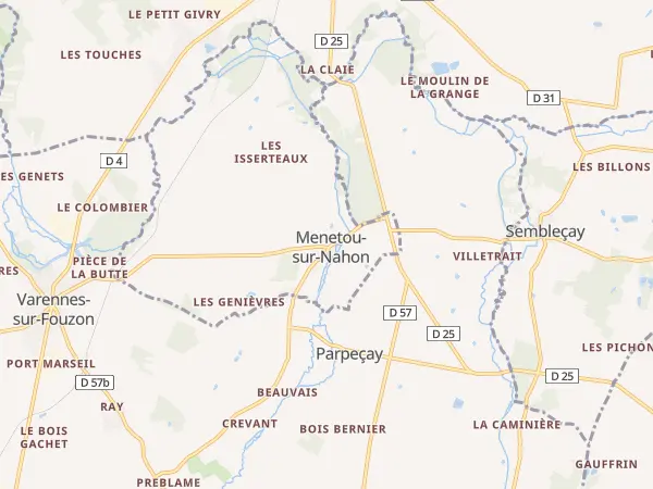 Plan de Menetou-sur-Nahon