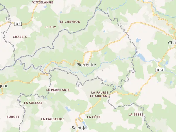 Plan de Pierrefitte