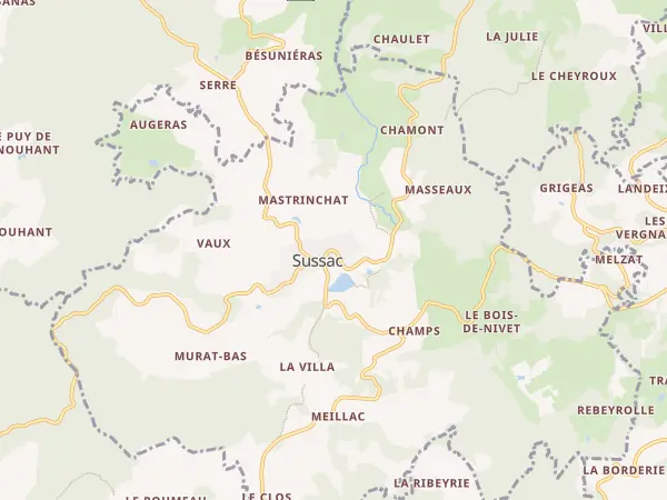 Plan de Sussac