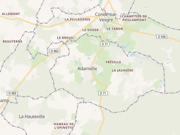 Plan de Adainville