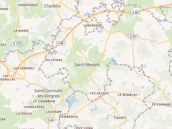 Plan de Saint-Mexant