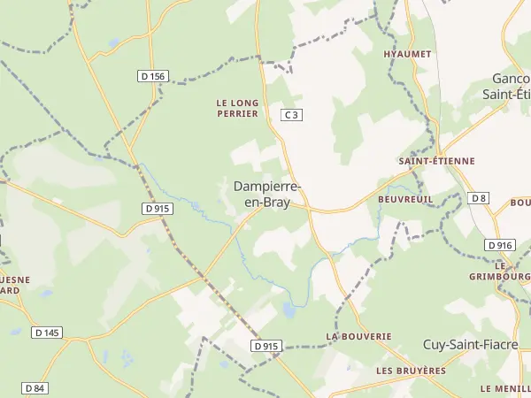 Plan de Dampierre-en-Bray
