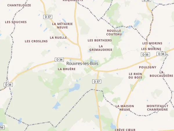 Plan de Rouvres-les-Bois