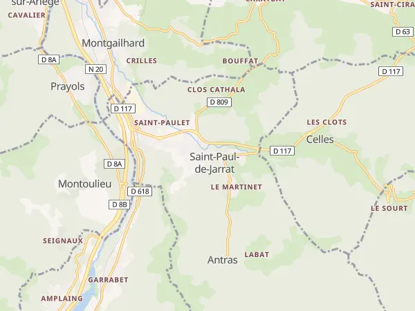 Plan de Saint-Paul-de-Jarrat