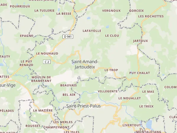 Plan de Saint-Amand-Jartoudeix