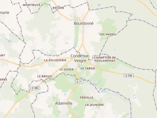 Plan de Condé-sur-Vesgre