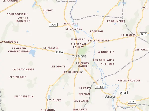 Plan de Poulaines