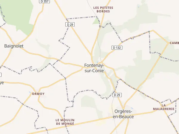 Plan de Fontenay-sur-Conie
