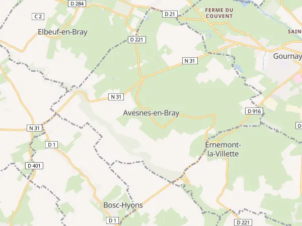 Plan de Avesnes-en-Bray