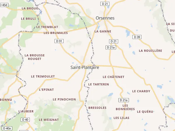 Plan de Saint-Plantaire