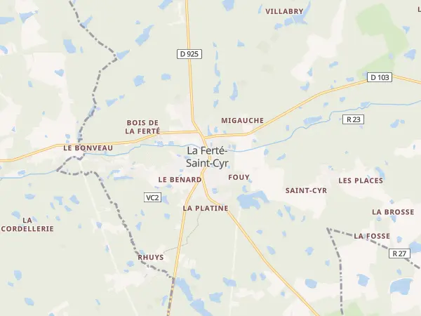 Plan de La Ferté-Saint-Cyr