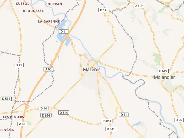 Plan de Mazères