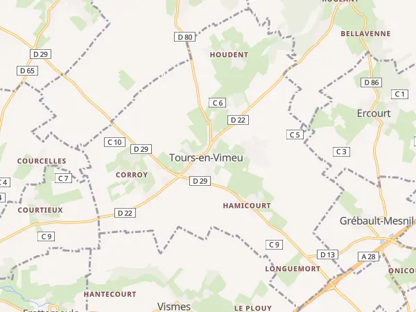 Plan de Tours-en-Vimeu