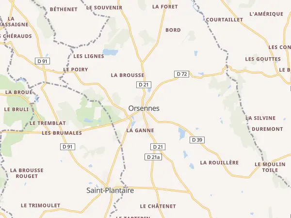 Plan de Orsennes