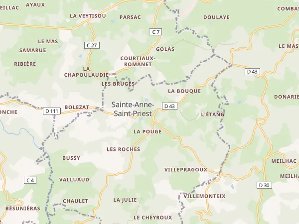 Plan de Sainte-Anne-Saint-Priest