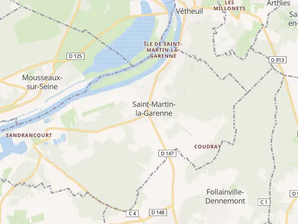 Plan de Saint-Martin-la-Garenne