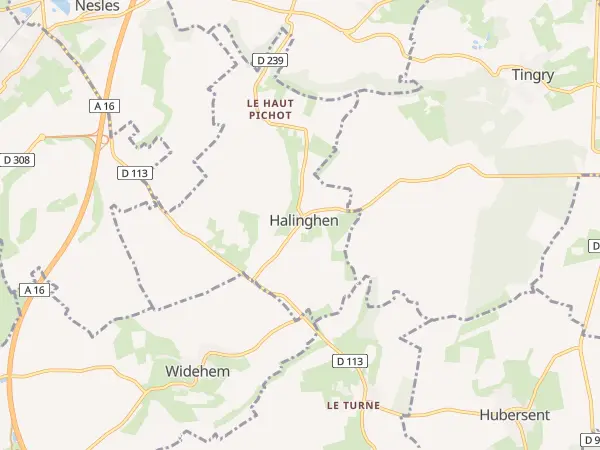 Plan de Halinghen