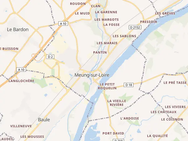 Plan de Meung-sur-Loire