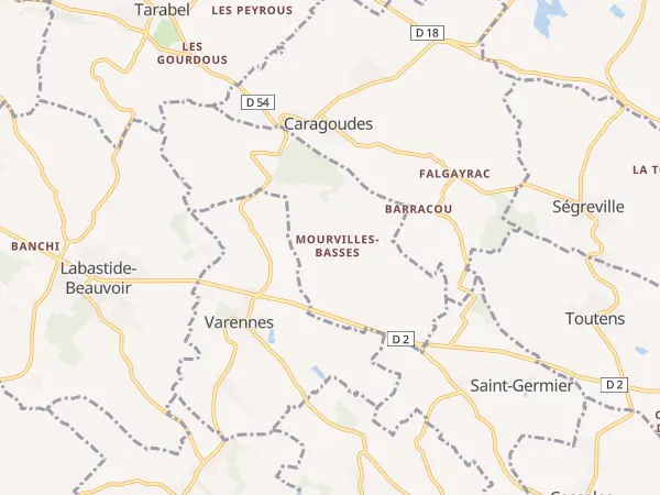 Plan de Mourvilles-Basses