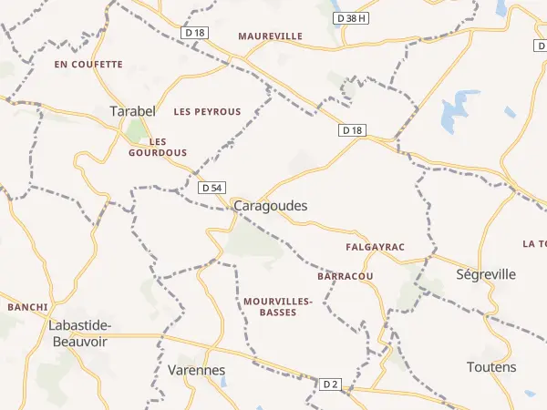 Plan de Caragoudes