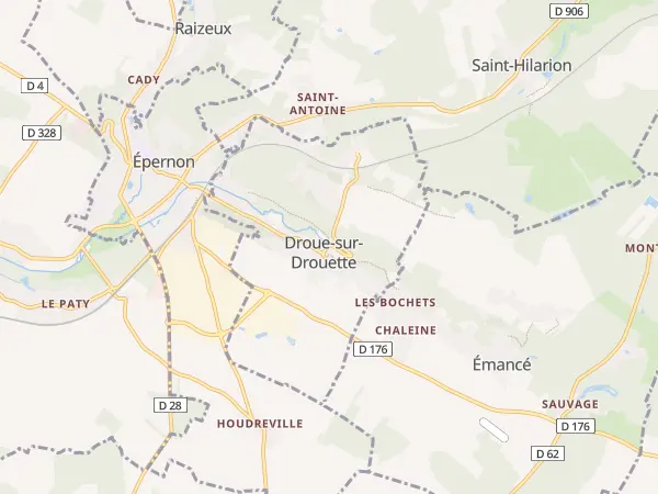 Plan de Droue-sur-Drouette