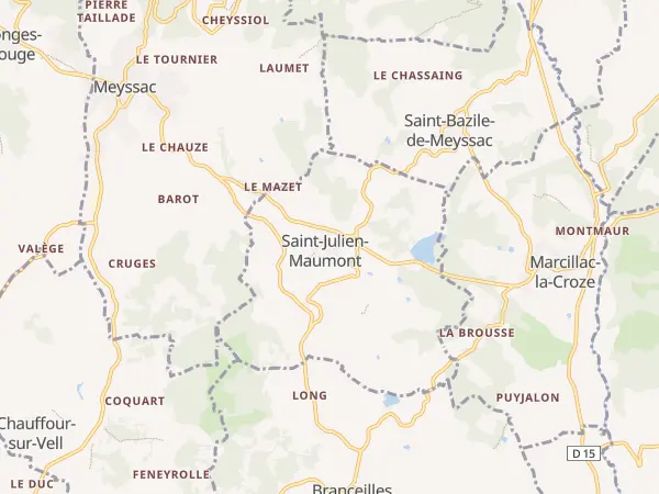 Plan de Saint-Julien-Maumont