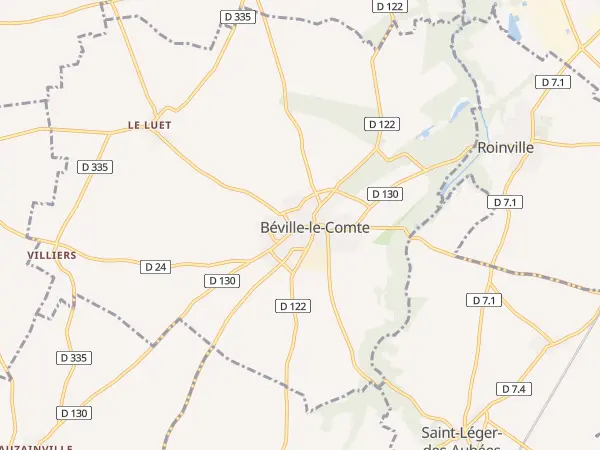 Plan de Béville-le-Comte