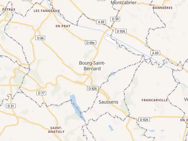 Plan de Bourg-Saint-Bernard