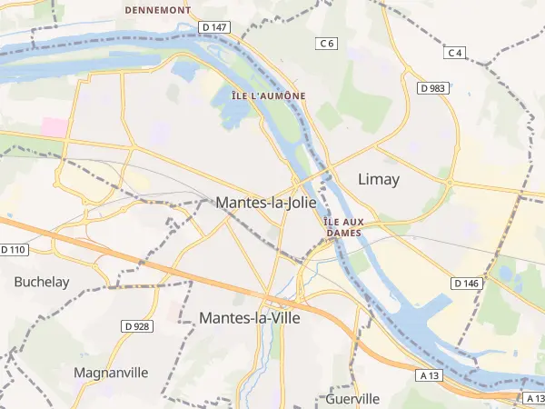 Plan de Mantes-la-Jolie