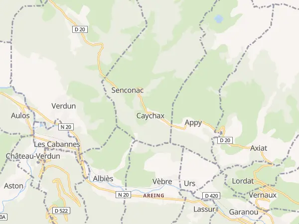 Plan de Caychax-et-Senconac