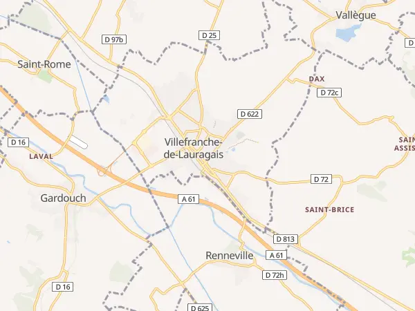 Plan de Villefranche-de-Lauragais