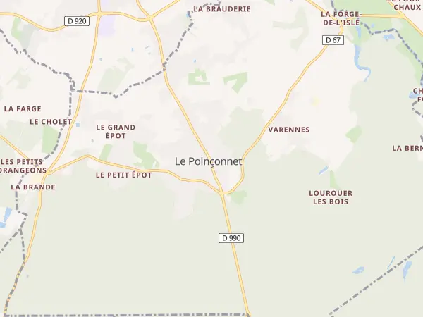 Plan du Poinçonnet