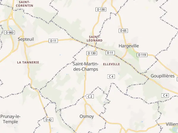 Plan de Saint-Martin-des-Champs
