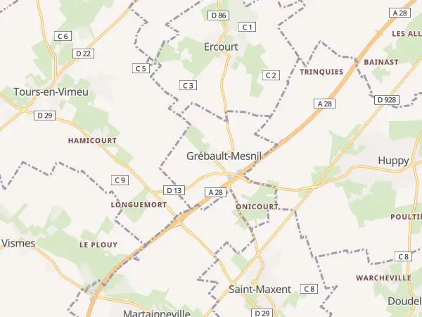 Plan de Grébault-Mesnil