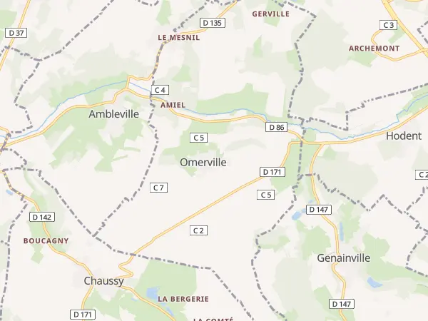Plan de Omerville