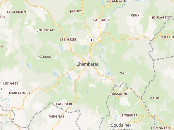 Plan de Chamberet