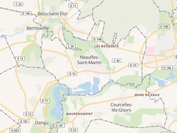 Plan de Neaufles-Saint-Martin