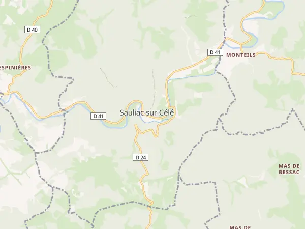 Plan de Sauliac-sur-Célé