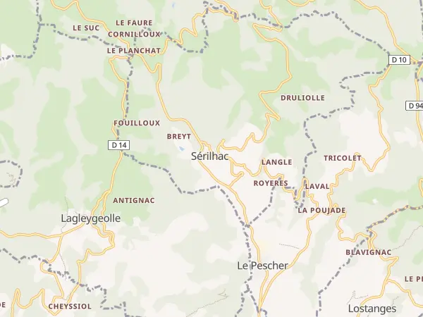 Plan de Sérilhac