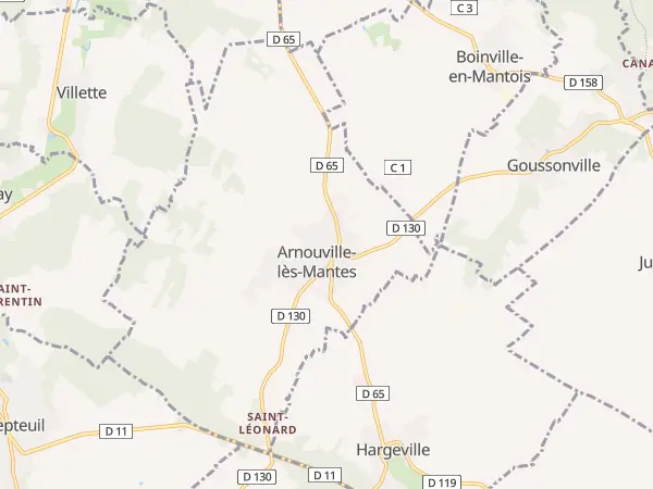 Plan de Arnouville-lès-Mantes